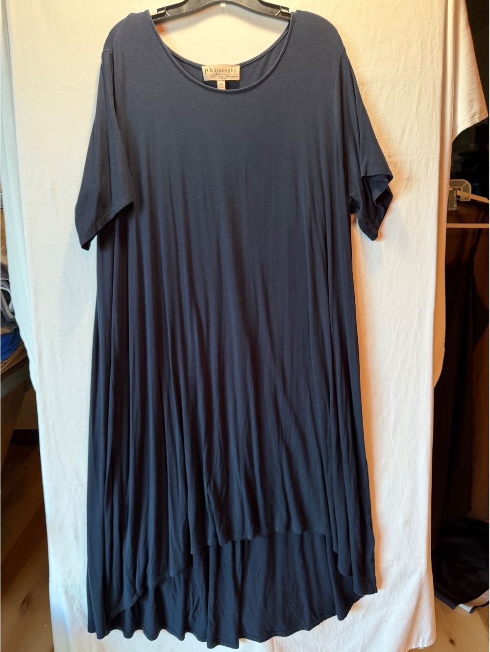 Philosophy Dresses Navy Short Sleeve Swing Dress Size 2X